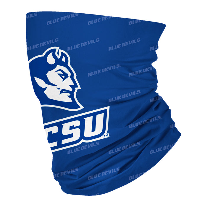 Central Connecticut State Blue Devils CCSU All Over Logo Collegiate Face Cover Soft 4 Way Stretch Neck Gaiter - Vive La Fête - Online Apparel Store