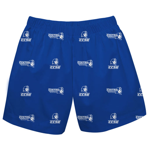 Central Connecticut State Blue Devils CCSU Short Blue All Over Logo - Vive La Fête - Online Apparel Store
