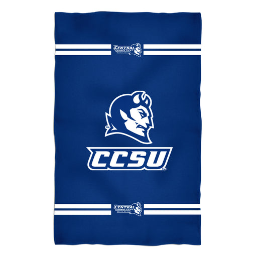 CCSU Blue Devils Vive La Fete Game Day Absorvent Premium Blue Beach Bath Towel 51 x 32" Logo and Stripes" - Vive La Fête - Online Apparel Store