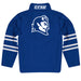 Central Connecticut State Blue Devils CCSU Vive La Fete Game Day Blue Quarter Zip Pullover Stripes on Sleeves - Vive La Fête - Online Apparel Store