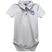 Central Connecticut State Blue Devils CCSU Embroidered White Solid Knit Polo Onesie