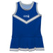 CCSU Blue Devils Vive La Fete Game Day Blue Sleeveless Cheerleader Dress