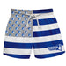 CCSU Blue Devils Vive La Fete Game Day Blue White Gray Flag Swimtrunks V1