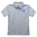 Central Connecticut State Blue Devils CCSU Embroidered Gray Short Sleeve Polo Box Shirt