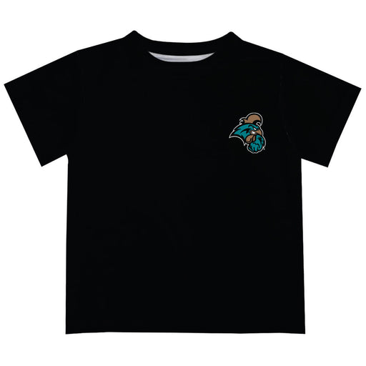 Coastal Carolina Chanticleers CCU Hand Sketched Vive La Fete Impressions Artwork Boys Black Short Sleeve Tee Shirt