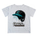 Coastal Carolina Chanticleers CCU Original Dripping Baseball Helmet White T-Shirt by Vive La Fete