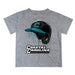 Coastal Carolina Chanticleers CCU Original Dripping Baseball Helmet Heather Gray T-Shirt by Vive La Fete