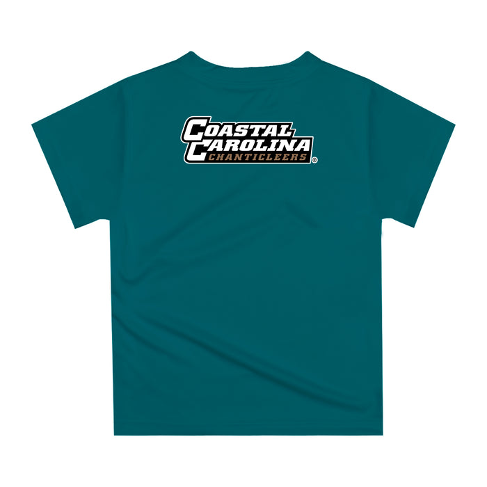 Coastal Carolina Chanticleers CCU Original Dripping Baseball Helmet Teal T-Shirt by Vive La Fete - Vive La Fête - Online Apparel Store