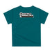 Coastal Carolina Chanticleers CCU Original Dripping Baseball Helmet Teal T-Shirt by Vive La Fete - Vive La Fête - Online Apparel Store