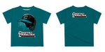 Coastal Carolina Chanticleers CCU Original Dripping Baseball Helmet Teal T-Shirt by Vive La Fete - Vive La Fête - Online Apparel Store