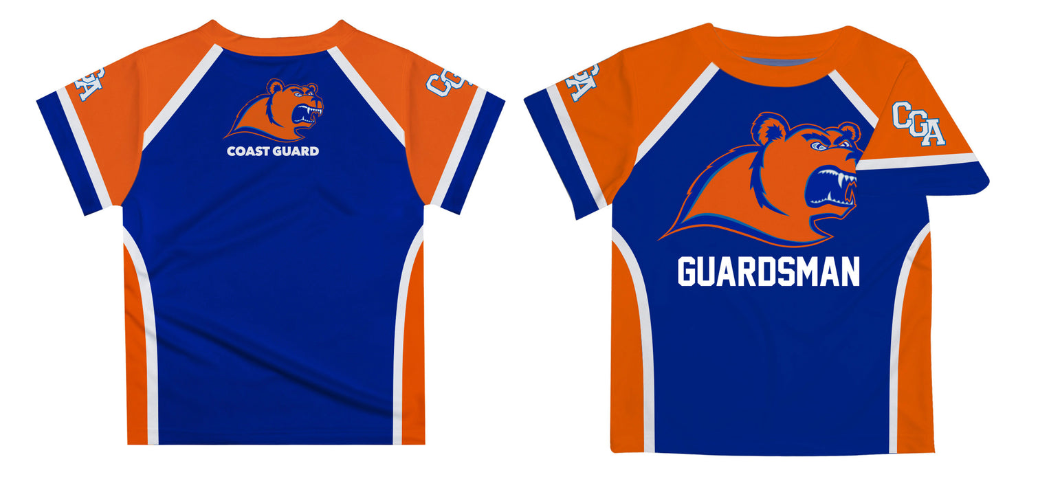 US Coast Guard Academy Blue and Orange Boys Tee Shirt - Vive La Fête - Online Apparel Store