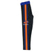 United States Coast Guard Academy Blue Waist Orange And Blue Stripes Black Leggings - Vive La Fête - Online Apparel Store