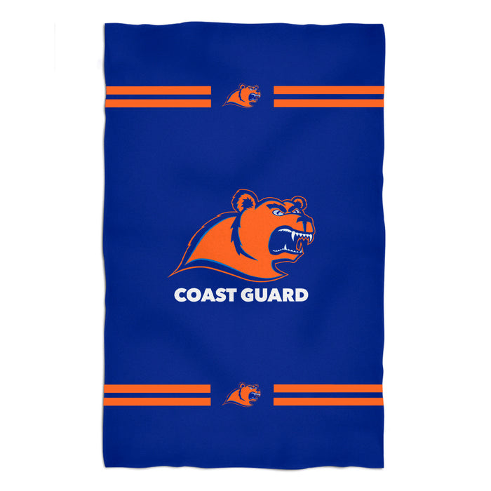 US Coast CGA Bears Vive La Fete Game Day Absorvent Premium Blue Beach Bath Towel 51 x 32" Logo and Stripes" - Vive La Fête - Online Apparel Store