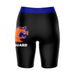 US Coast CGA Bears Vive La Fete Game Day Logo on Thigh and Waistband Black and Blue Women Bike Short 9 Inseam" - Vive La Fête - Online Apparel Store