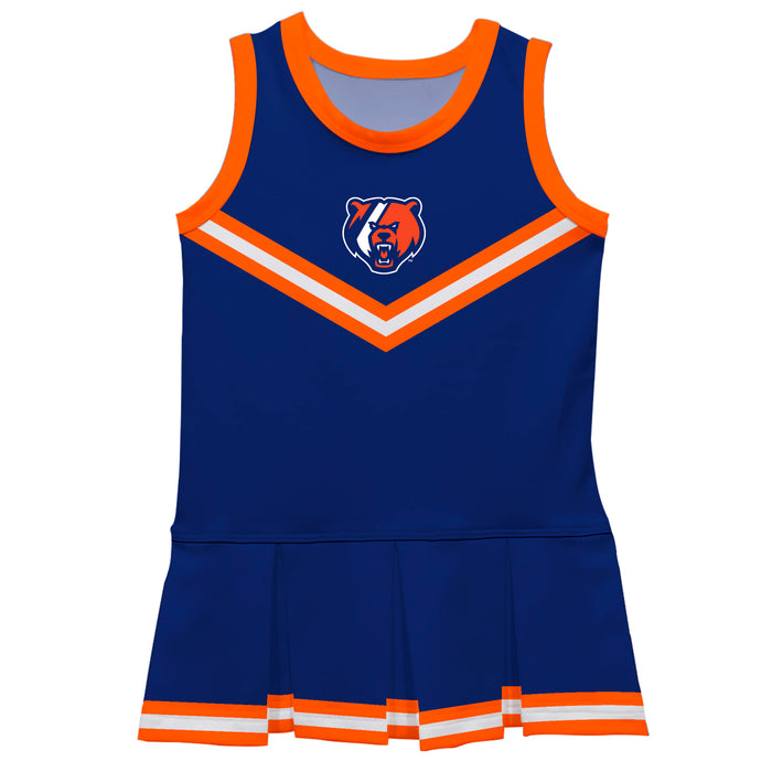 US Coast CGA Bears Vive La Fete Game Day Blue Sleeveless Cheerleader Dress