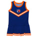 US Coast CGA Bears Vive La Fete Game Day Blue Sleeveless Cheerleader Dress