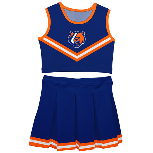 US Coast CGA Bears Vive La Fete Game Day Blue Sleeveless Cheerleader Set
