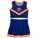 US Coast CGA Bears Vive La Fete Game Day Blue Sleeveless Cheerleader Set