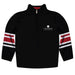 Chapman University Panthers Vive La Fete Game Day Black Quarter Zip Pullover Stripes on Sleeves