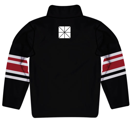 Chapman University Panthers Vive La Fete Game Day Black Quarter Zip Pullover Stripes on Sleeves - Vive La Fête - Online Apparel Store