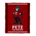 Chapman University Panthers Vive La Fete Kids Game Day Red Plush Soft Minky Blanket 36 x 48 Mascot