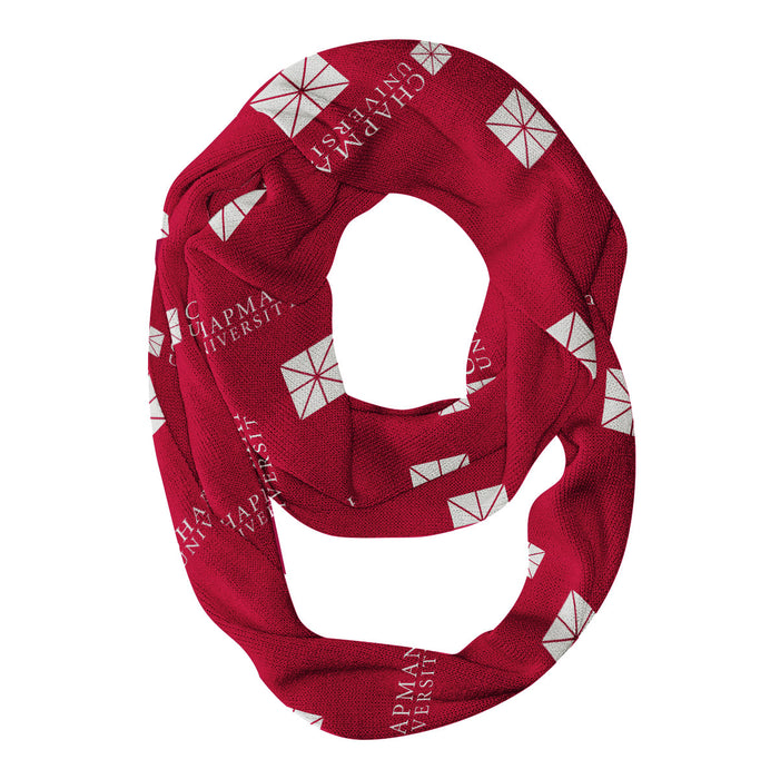 Chapman Panthers CU Vive La Fete Repeat Logo Game Day Collegiate Women Light Weight Ultra Soft Infinity Scarf