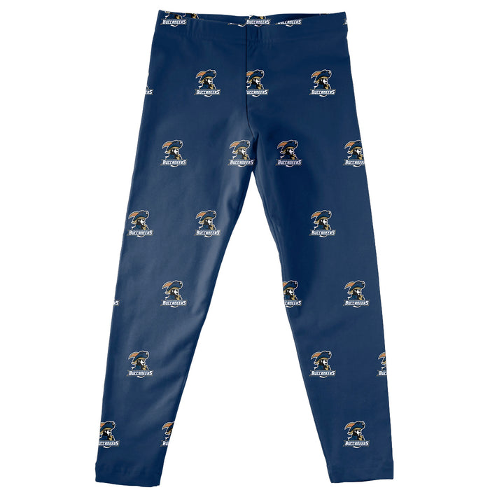 Charleston Southern Buccaneers Vive La Fete Girls Game Day All Over Logo Elastic Waist Classic Play Blue Leggings Tights