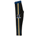Charleston Southern Buccaneers Vive La Fete Girls Game Day Black with Blue Stripes Leggings Tights