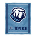 The Citadel Bulldogs Vive La Fete Kids Game Day Light Blue Plush Soft Minky Blanket 36 x 48 Mascot