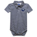 The Citadel Bulldogs Embroidered Navy Stripe Knit Polo Onesie