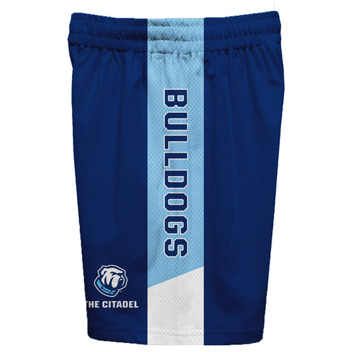 Citadel Bulldogs Vive La Fete Game Day Blue Stripes Boys Solid Athletic Mesh Short - Vive La Fête - Online Apparel Store