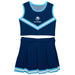 The Citadel Bulldogs Vive La Fete Game Day Blue Sleeveless Cheerleader Set
