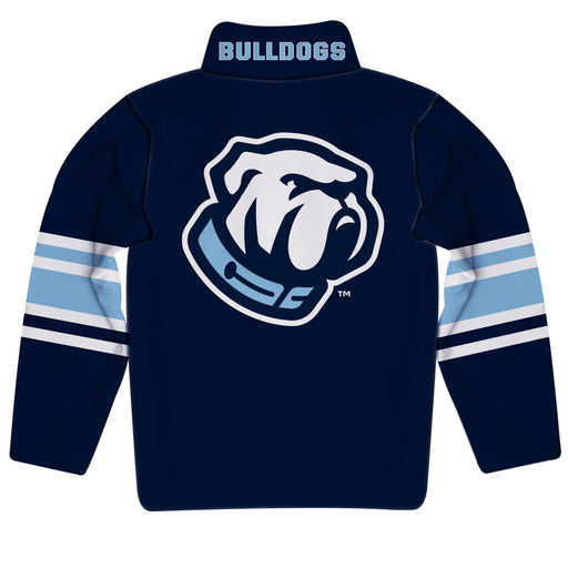 The Citadel Bulldogs Vive La Fete Game Day Blue Quarter Zip Pullover Stripes on Sleeves - Vive La Fête - Online Apparel Store