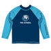 Citadel Bulldogs Vive La Fete Logo Blue Long Sleeve Raglan Rashguard