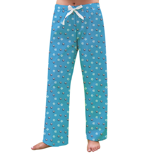 Citadel Bulldogs Vive La Fete Game Day All Over Logo Women Blue Lounge Pants