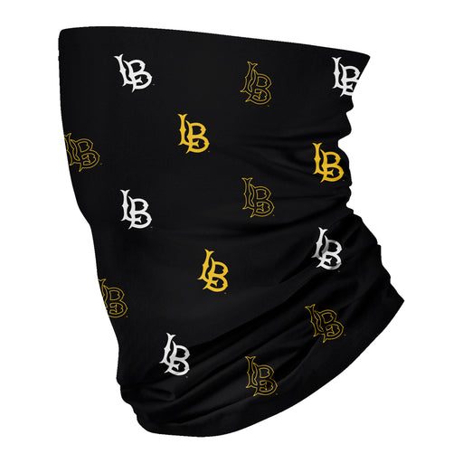 Cal State Long Beach 49ers Vive La Fete All Over Logo Game Day Collegiate Face Cover Soft 4-Way Stretch Neck Gaiter - Vive La Fête - Online Apparel Store