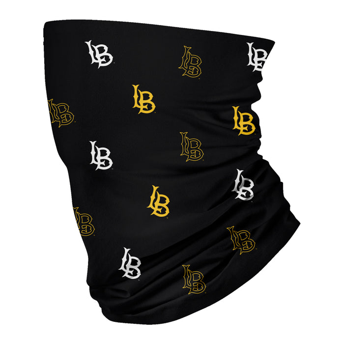 Cal State Long Beach 49ers Vive La Fete All Over Logo Game Day Collegiate Face Cover Soft 4-Way Stretch Neck Gaiter - Vive La Fête - Online Apparel Store