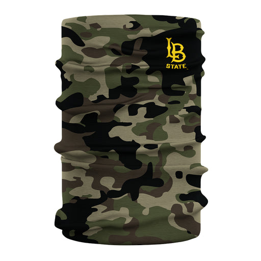 CSULB 49ers Vive La Fete Camo Collegiate Face Cover Soft Camouflage Four Way Stretch Neck Gaiter - Vive La Fête - Online Apparel Store