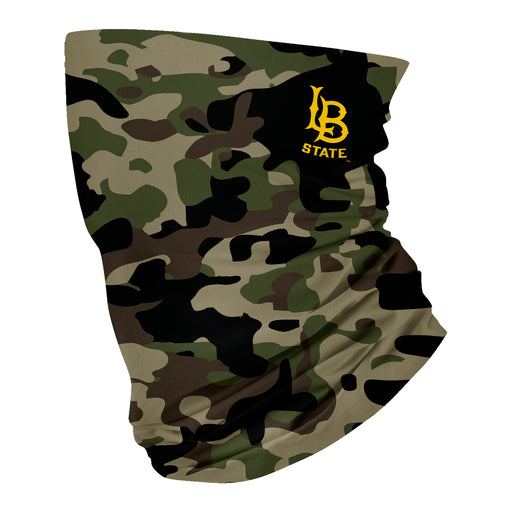 CSULB 49ers Vive La Fete Camo Collegiate Face Cover Soft Camouflage Four Way Stretch Neck Gaiter - Vive La Fête - Online Apparel Store