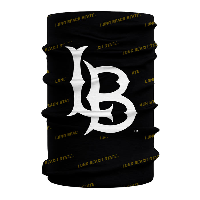 CSULB 49ers Vive La Fete All Over Logo Game Day Collegiate Face Cover Soft 4-Way Stretch Neck Gaiter - Vive La Fête - Online Apparel Store