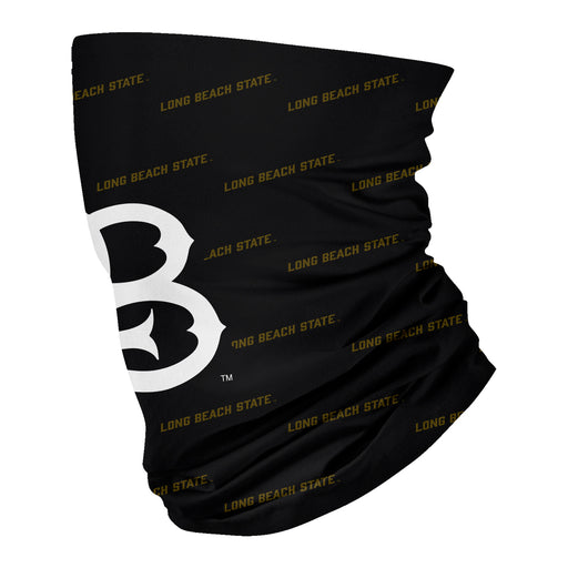 CSULB 49ers Vive La Fete All Over Logo Game Day Collegiate Face Cover Soft 4-Way Stretch Neck Gaiter - Vive La Fête - Online Apparel Store