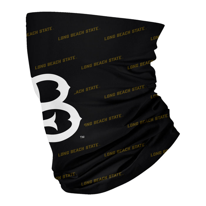CSULB 49ers Vive La Fete All Over Logo Game Day Collegiate Face Cover Soft 4-Way Stretch Neck Gaiter - Vive La Fête - Online Apparel Store