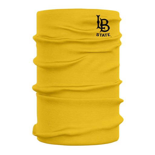 CSULB 49ers Vive La Fete Gold Game Day Collegiate Logo Face Cover Soft Four Way Stretch Neck Gaiter - Vive La Fête - Online Apparel Store