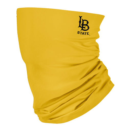 CSULB 49ers Vive La Fete Gold Game Day Collegiate Logo Face Cover Soft Four Way Stretch Neck Gaiter - Vive La Fête - Online Apparel Store