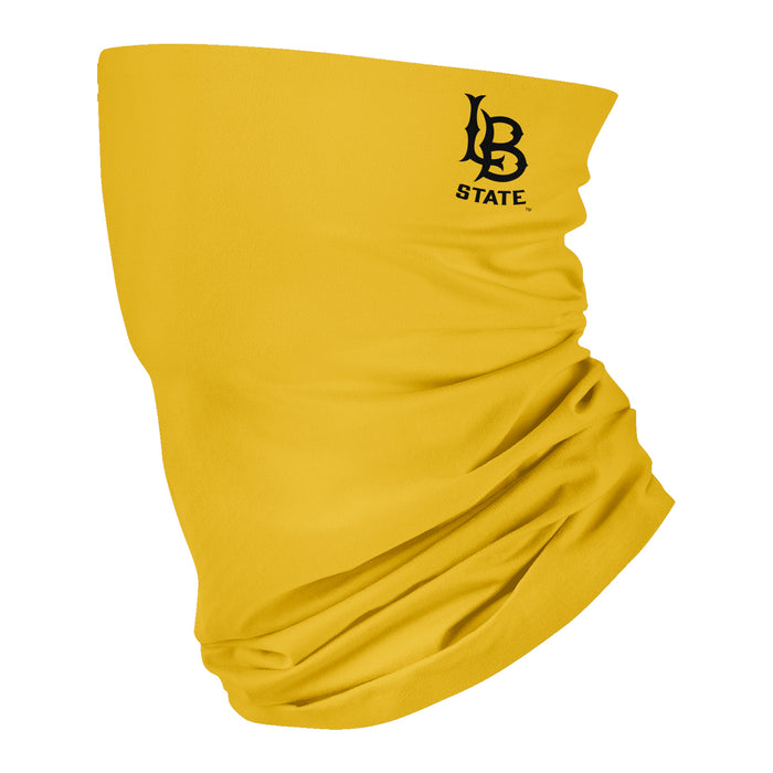 CSULB 49ers Vive La Fete Gold Game Day Collegiate Logo Face Cover Soft Four Way Stretch Neck Gaiter - Vive La Fête - Online Apparel Store