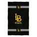 Cal State Long Beach 49ers Vive La Fete Game Day Absorvent Premium Black Beach Bath Towel 51 x 32" Logo and Stripes" - Vive La Fête - Online Apparel Store
