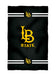 CSULB 49ers Vive La Fete Game Day Absorbent Premium Black Beach Bath Towel 31 x 51 Logo and Stripes
