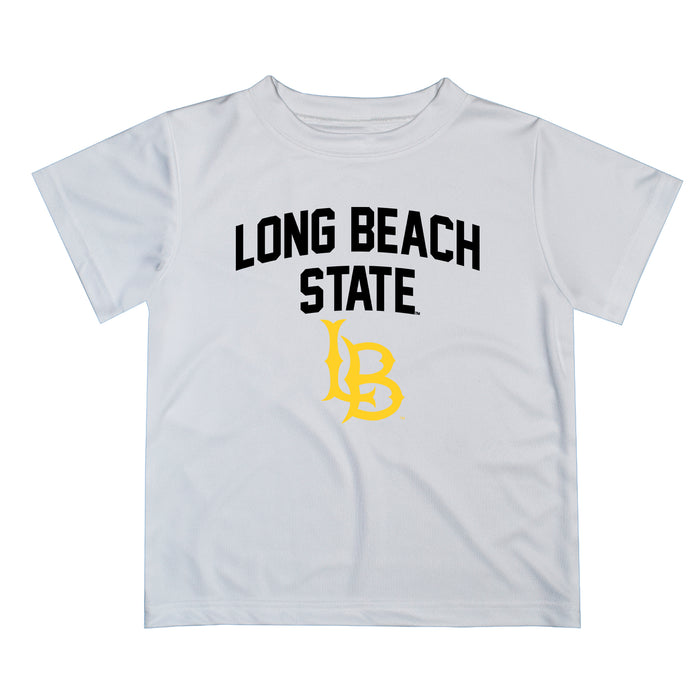 CSULB 49ers Vive La Fete Boys Game Day V2 White Short Sleeve Tee Shirt