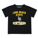 CSULB 49ers Vive La Fete Boys Game Day V3 Black Short Sleeve Tee Shirt