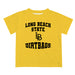 CSULB 49ers Vive La Fete Boys Game Day V3 Gold Short Sleeve Tee Shirt